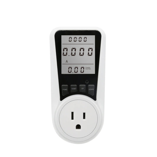 Digital Energy Meter Socket Wattmeter for Electricity Consumption Monitoring, EU US UK AU BR FR Plug-In Power Meter